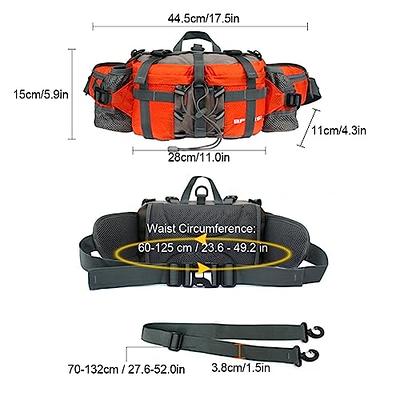 NOOLA Fanny Pack Large Waist Bag Pack for Men Women Hip Bum Bag With Water  Bottle Holder Adjustable Strap Suitable For Outdoors Workout Traveling  Hiking Cycling Dog Walking Black