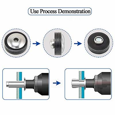 ALLOYPRO 60pcs Large flange blind rivets, Aluminum,Flange Diameter 5/8 (16  mm),Pop Rivets Assortment Kit Blind Rivet by Bolt Dropper,3/16 x 5/8