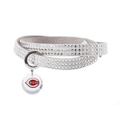 Women's Silver Louisville Cardinals Medallion Rolled Link Bracelet