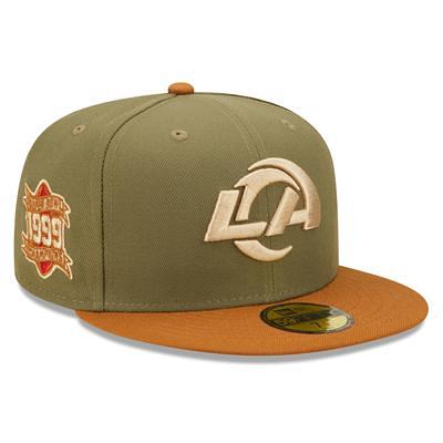 Los Angeles Rams New Era Team Two-Tone Chrome Classic 9FIFTY Snapback Hat -  Cream/Royal