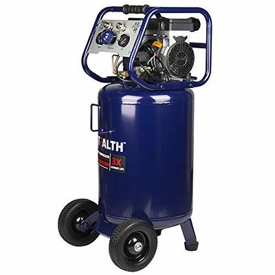 Twin Cylinder 1 HP 4-Gallon Oil-Free Silent Air Compressor