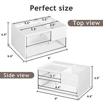 Acrylic Office Desk Organizer with Drawer, 9 Compartments, Clear All in One Office  Supplies and Cool Desk Accessories Organizer, Enhance Your Office Decor  Desktop Organizer (Clear) - Yahoo Shopping