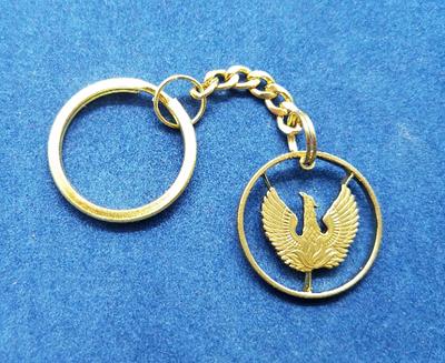 Turkey Key Chain, USA Louisiana State Quarter, Hand Cut Coin Jewelry, Chain  Fob, Split Ring - Yahoo Shopping