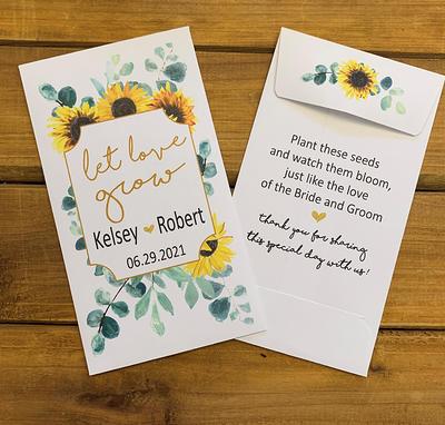 Seed Packet Bridal Shower Favors