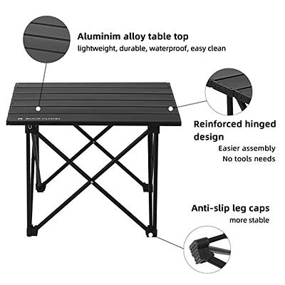 ROCK CLOUD Portable Camping Table Ultralight Aluminum Camp Table Folding  Beach Table for Camping Hiking Backpacking Outdoor Picnic, Size L