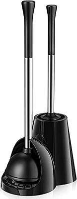 OXO Good Grips Hideaway Toilet Brush and Plunger Combination Set 