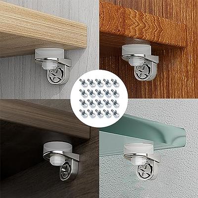 8Pcs Punch Free Shelf Support Pegs, Self Adhesive Shelf Bracket Shelf Pins  No Drill Cabinet Shelf Clips Holders Pegs Double Row Reinforced Partition  Shelves for Kitchen Cabinet Bookshelf Closet - Yahoo Shopping