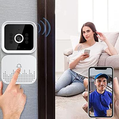 Eaula Videns Video Doorbell Camera, HD WiFi Wireless Battery Power Operated  Motion Detector Audio&Speaker Night Vision，IP65 Outdoor waterproof with