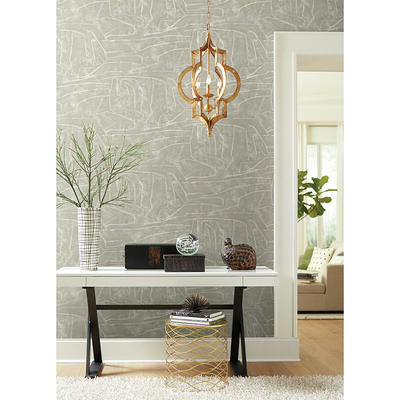 Urban Chalk Neutral and Pearl Peel and Stick Wallpaper