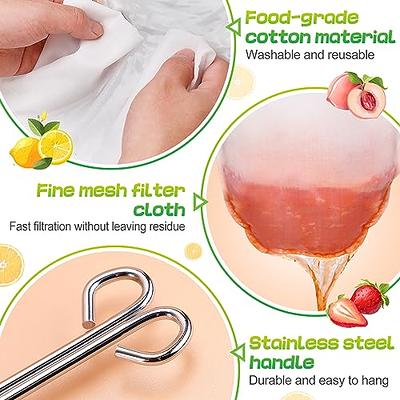 Quality Reusable Almond Nut Milk Bag Strainer, Food Grade Nylon Mesh Jelly Cheesecloth Coffee Press Tea Filter, Size: 28 * 28cm