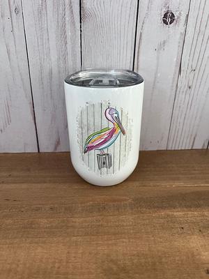 Pelican 12 Oz Wine Whiskey Tumbler, Whimsical Preppy Tumbler - Yahoo  Shopping