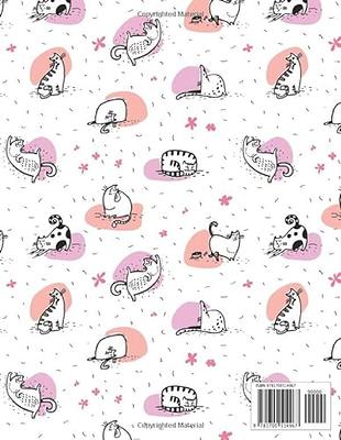 Sketchbook: Cute Cats Kawaii Large Sketch book and Notebook for Girls  Sketching