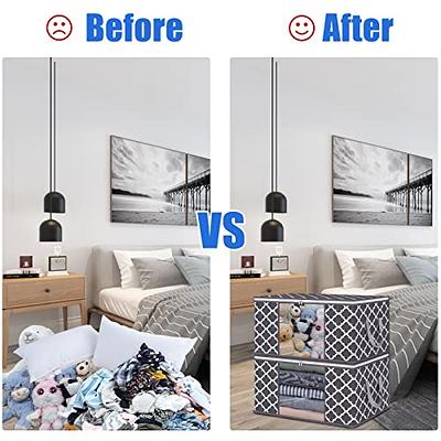 8 Pack Storage Bags for Clothes, 60L/90L Clothing Storage Bags for Bedroom,  Large Closet Organizer Comforter Storage Bags, Blanket Storage Bags for  Comforter, Blankets, Bedding