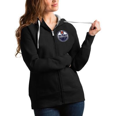 Women's Antigua Heathered Gray Dallas Cowboys Team Victory Full-Zip Hoodie