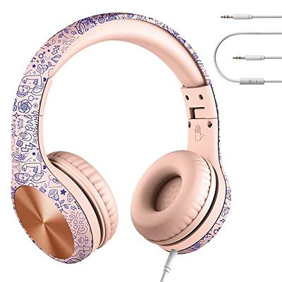  LilGadgets Untangled Pro Kids Headphones Wireless Headphones  for Kids, On-Ear Bluetooth with Built-in Microphone, No More Tangled Wires,  Kids Headphones Bluetooth for School, Blue : Electronics