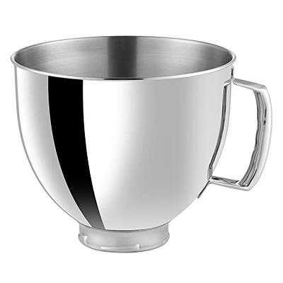 5 QT Stainless Steel Mixer Bowl Compatible With KITCHENAID TILT