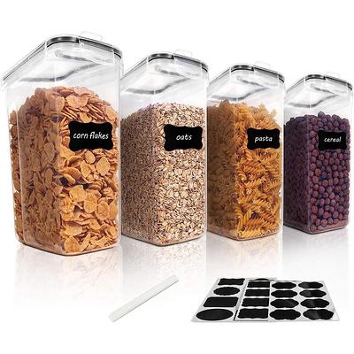 Berkware Mini Glass Jar Set and Air Tight Sealable Containers for Kitchen and Pantry Organization, Clear