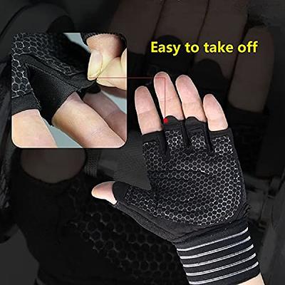 Large Ventilated Weight Lifting Gym Workout Gloves Full Finger with Wrist  Wrap Support for Men & Women, Full Palm Protection, for Weightlifting,  Training, Fitness, Hanging, Pull ups - Yahoo Shopping