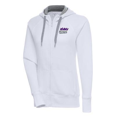 Women's Antigua White Dallas Cowboys Team Victory Full-Zip Hoodie