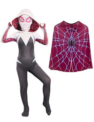 Women Spider Pattern Bodysuit Halloween Superhero Girl Cosplay Costume  Catsuit Stretch Jumpsuit Faux Leather Romper : : Clothing, Shoes &  Accessories