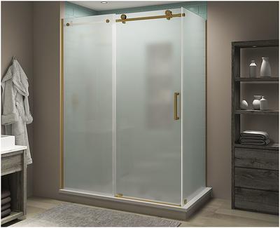 Aston SEN988-SS-36-10 Stainless Steel Aquadica 36 x 36 x 72 Completely Frameless Square Shower Enclosure