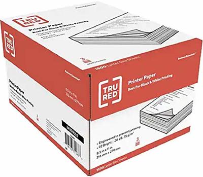 TRU RED 8.5 x 11 Copy Paper 20 lbs. 92 Brightness 500 Sheets