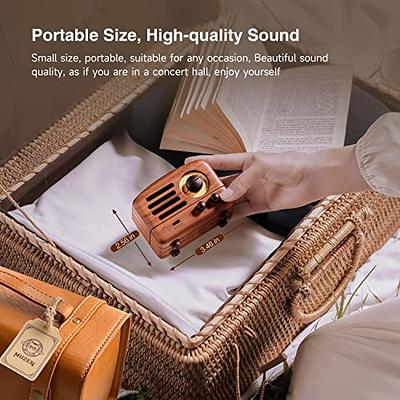 Vintage Looking OTR Wood Portable Radio Bluetooth Speaker