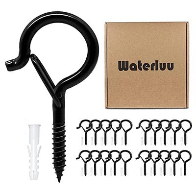 WaterLuu 20 Pcs Q Hanger Hooks with Safety Buckle,Ceiling Hooks