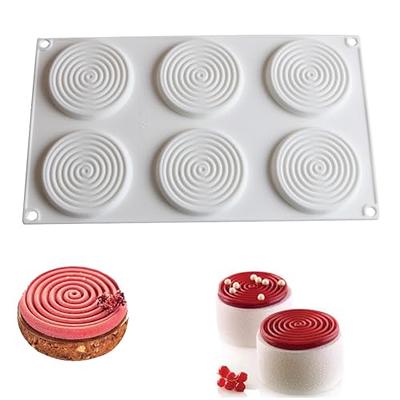 Nalchios 8 inch Silicone Round Cake Pans Set of 3, Non-Stick Easy Releasing Mini Cake Pans, Flexible BPA Free Silicone Baking Mold Pans for Layer
