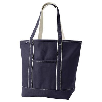 Lands' End Open Top Canvas Tote Bag, Size: Large, Blue - Yahoo Shopping