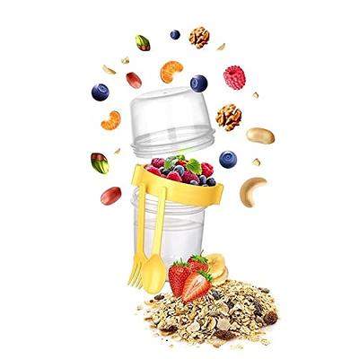 Take and Go Yogurt Cup with Topping Cereal or Oatmeal Container