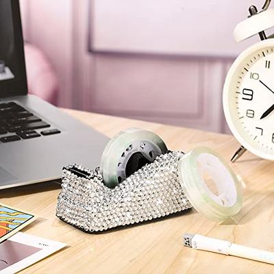 Glitter Tape Dispenser Bling Crystal Luxury Handmade Diamond Desktop Tape  Dispenser Tape Holder Office with 2 Pcs Tapes for Girls Women Desk Office  School Gift Supplies Heat Transfer Tape Sublimation - Yahoo Shopping