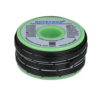 BNTECHGO 28 Gauge Silicone Ribbon Cable Flexible 4P Black 50 ft Flat Cable 28  AWG Stranded Tinned Copper Wire - Yahoo Shopping