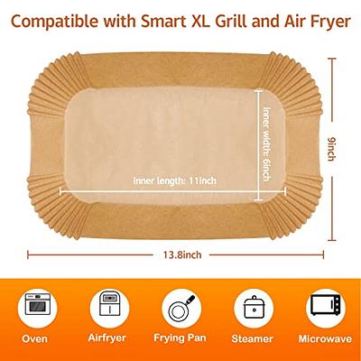 9 Inch Air Fryer Disposable Paper Liner 125PCS, [ XL ] Non-stick Parchment  Liners for 5-6QT Air Fryer, Oil Resistant, Waterproof, Food Grade Baking