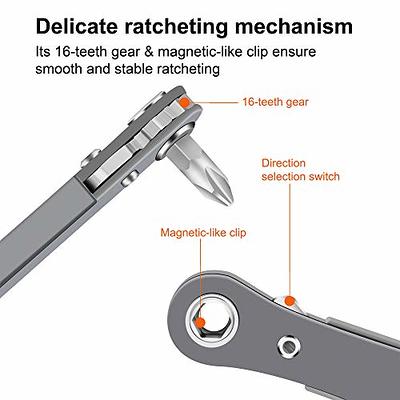 MulWark 20pc 1/4 Ultra Low Profile Mini Ratchet Wrench Close