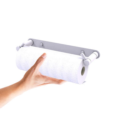 gmcozy Paper Towel Holder Under Cabinet Mount Self Adhesive Kitchen  Countertop Wall Mount Paper Towel Holders Rack With Screws For