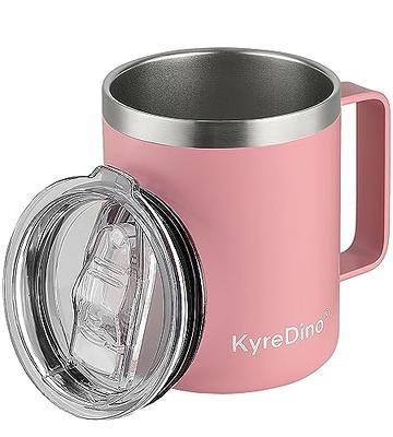 Coffee Mug Cup with Handle, 12 oz Stainless Steel Double Wall