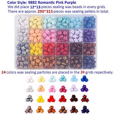 Pentagon Star Sealing Wax Beads Set 303 Pieces Wax Beads for Stamp Seals  Wax Seal Stamp