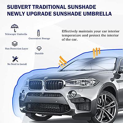 Car Windshield Sunshade Umbrella - Foldable Car Rain Umbrella Sun Visor Uv  Blocking Car Front Window (Heat Insulation) Sun Cover For Most Cars (Small  Size)