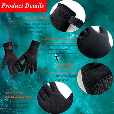 YDQUANI 3mm Wetsuit Gloves Neoprene Diving Gloves Thermal Anti-Slip Scuba  Gloves for Men Women Snorkeling Water Skiing Swimming Surfing Fishing -  Yahoo Shopping