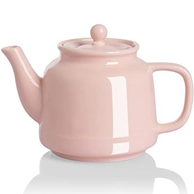 Creative Home 4 Cups Pink Stainless Steel Tea Kettle Teapot with