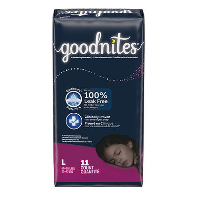 Goodnites Nighttime Bedwetting Underwear for Girls, L, 11 Ct (Select for  More Options) - Yahoo Shopping