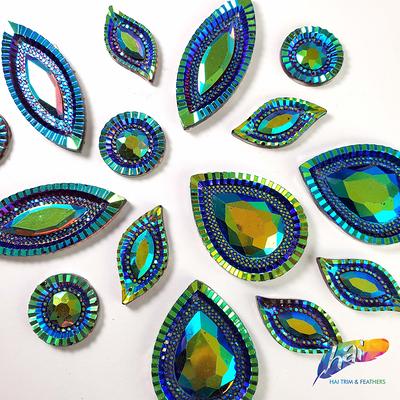 Blue Resin Rhinestones