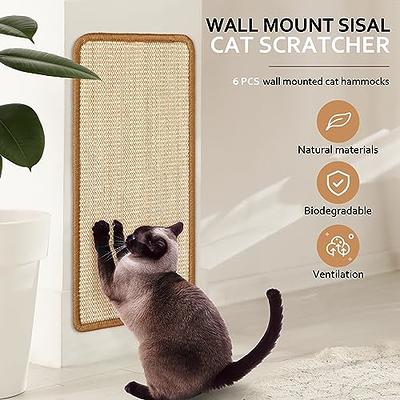 FUKUMARU Cat Scratcher Mat, 23.6 X 15.7 Inch Natural Sisal Cat