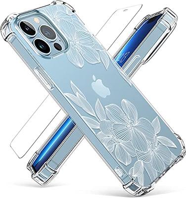 GiiKa for iPhone 12 Mini Case with Screen Protector, Clear Full Body  Shockproof Protective Floral Girls Women Hard Case with TPU Bumper Cover  Phone