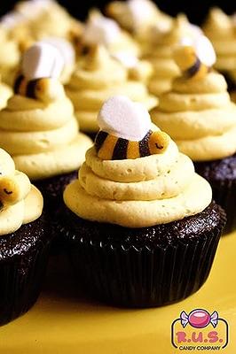 Bees Cakes Decorations- Bumble Bee Shaped Edible Hard Sugar Decorations, 16  pcs by R.U.S. Candy Company - Yahoo Shopping