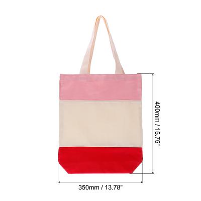 Pink Shoulder Tote Bag, Bag Woman Canvas Pink