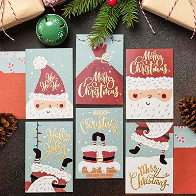 Christmas in The City Foil Gift Enclosure Cards - 4 Mini Cards & 4 Envelopes