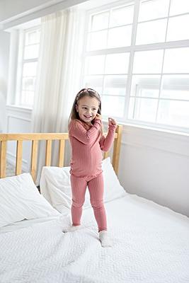  Kids Long Sleeve Modal Sleepwear Pajamas 2pcs Set