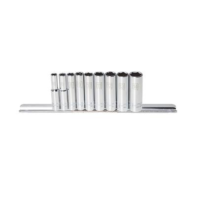 STEELMAN PRO 9-Piece Metric 1/4-in Drive 6-point Set Deep Socket